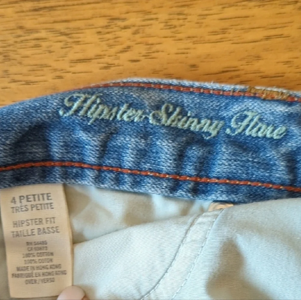 Y2K American Eagle Outfitters Hipster Skinny Flare Jeans - Picture 4 of 9